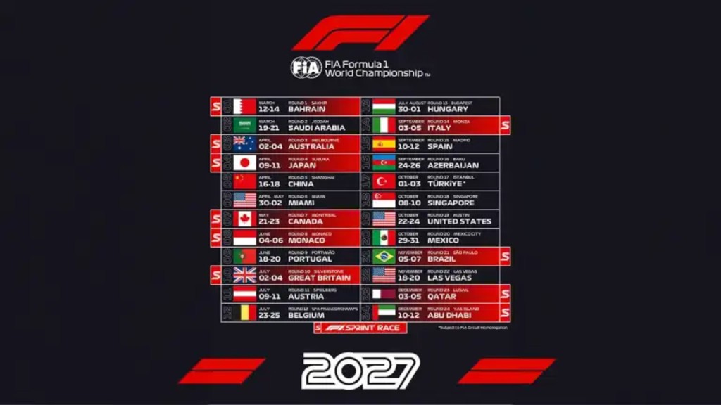 f1 2027 calendar 2